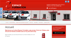 Desktop Screenshot of espaceformation-63.com